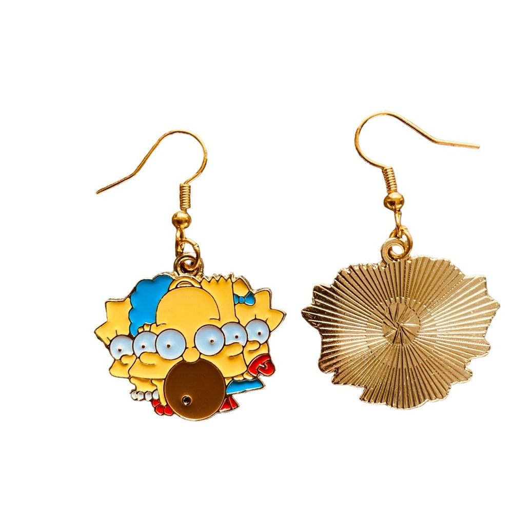 The Simpsons Family Faces Earrings - Picture 2 of 3
